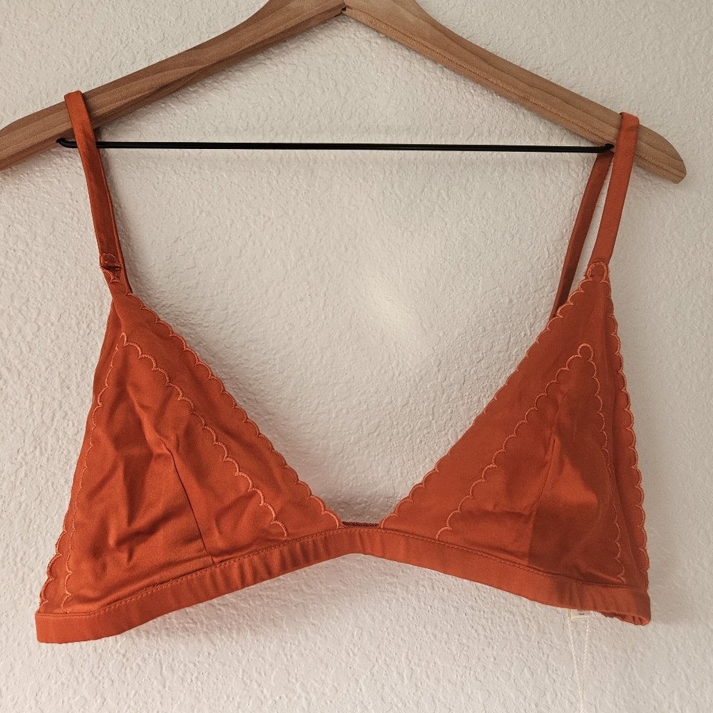 NWT Doen Lucie bralette in redbud, large - Picture 4 of 10